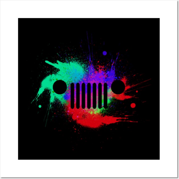 color jeep Wall Art by dieukieu81